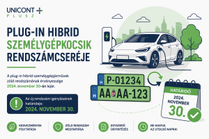 Plug-in hibrid személygépkocsik kötelező rendszámcsere